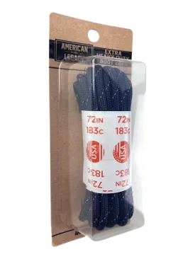 American Legacy ® Reflexall ® Extra Heavy Duty 550 Paracord Laces | Navy Reflective