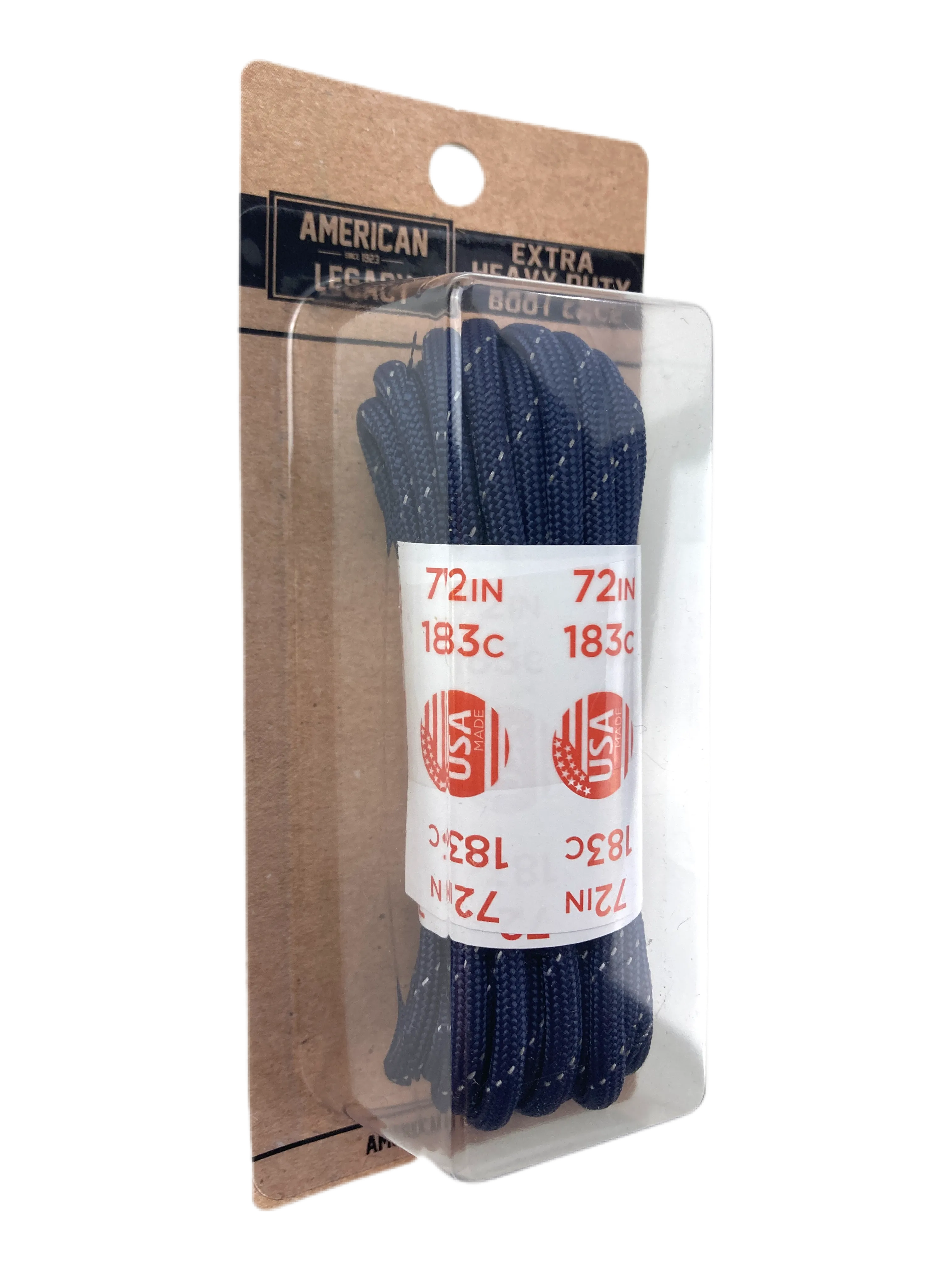 American Legacy ® Reflexall ® Extra Heavy Duty 550 Paracord Laces | Navy Reflective