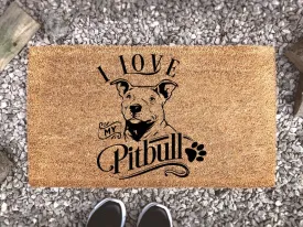 Coolspod- Outdoor Mat- Pitbull Doormat, Dog Lover Gift, Dog Decor, Pet, Pitbull Gift, Pitbull Mom