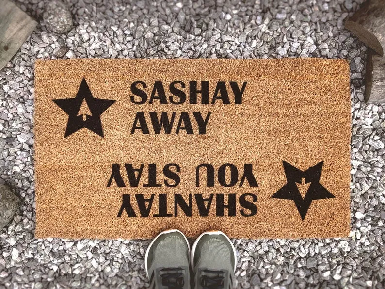 Coolspod- Outdoor Mat- Sashay Away Shantay You Stay Door Mat, RuPaul's Drag Race Doormat, Fun Doormat