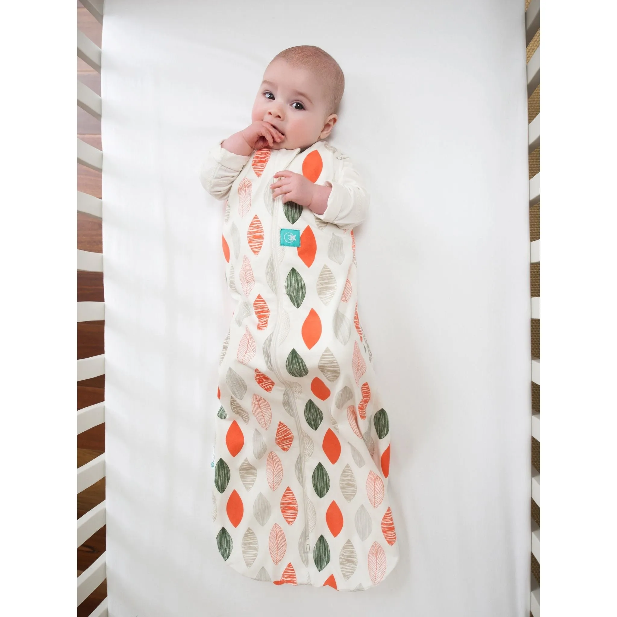 ErgoPouch - Ergo Cocoon Autumn / Spring Swaddle & Sleeping Bag (1TOG) - Blush Leaf