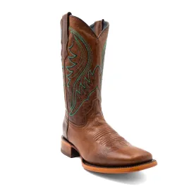 Ferrini Mens Beau Square Toe Honey Leather 13in Cowboy Boots