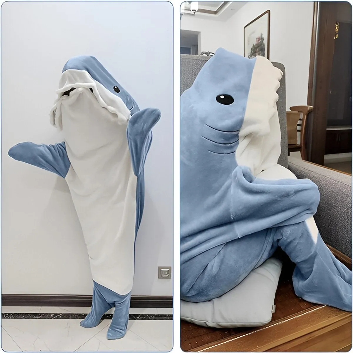 Flannel Shark Sleeping Bag Costume