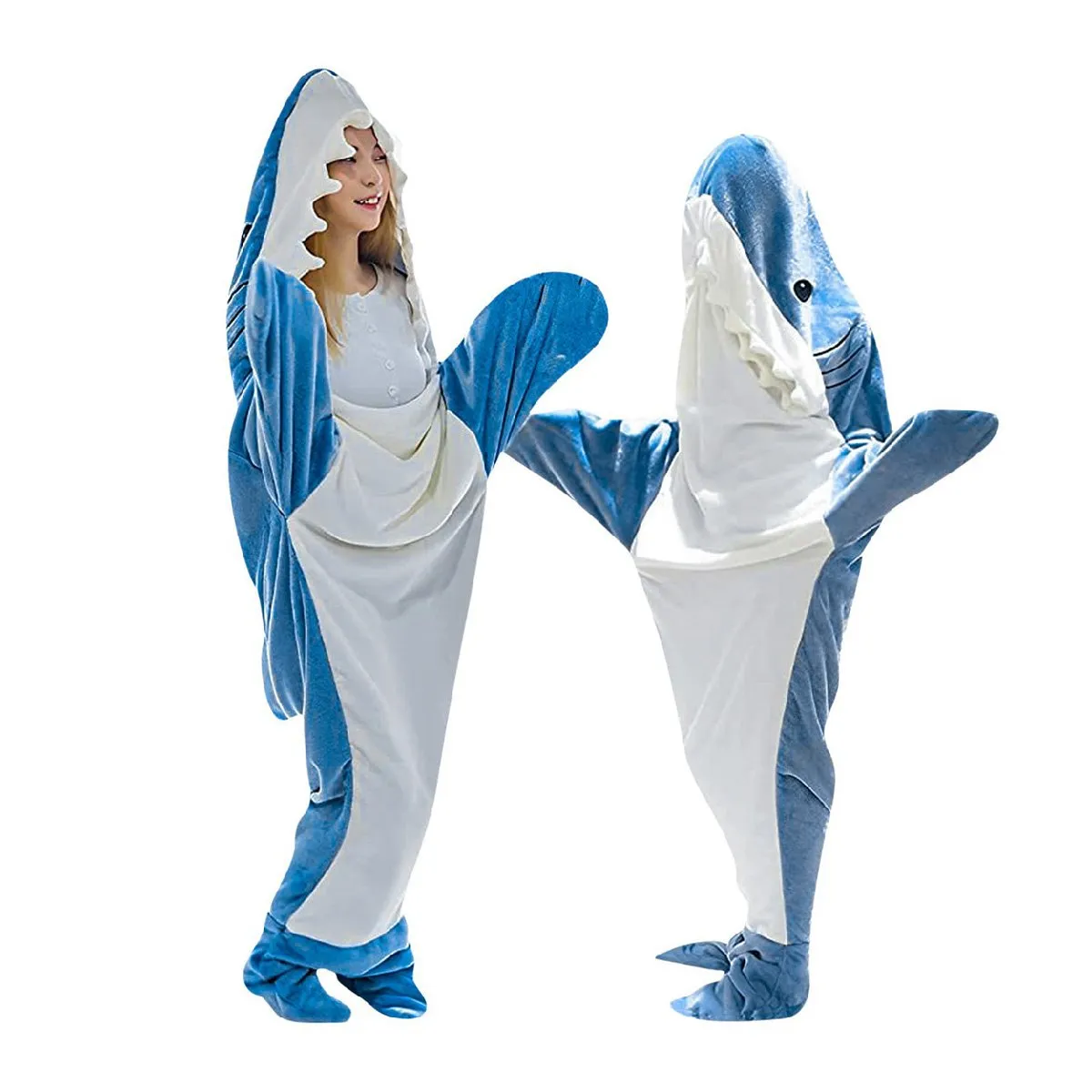 Flannel Shark Sleeping Bag Costume