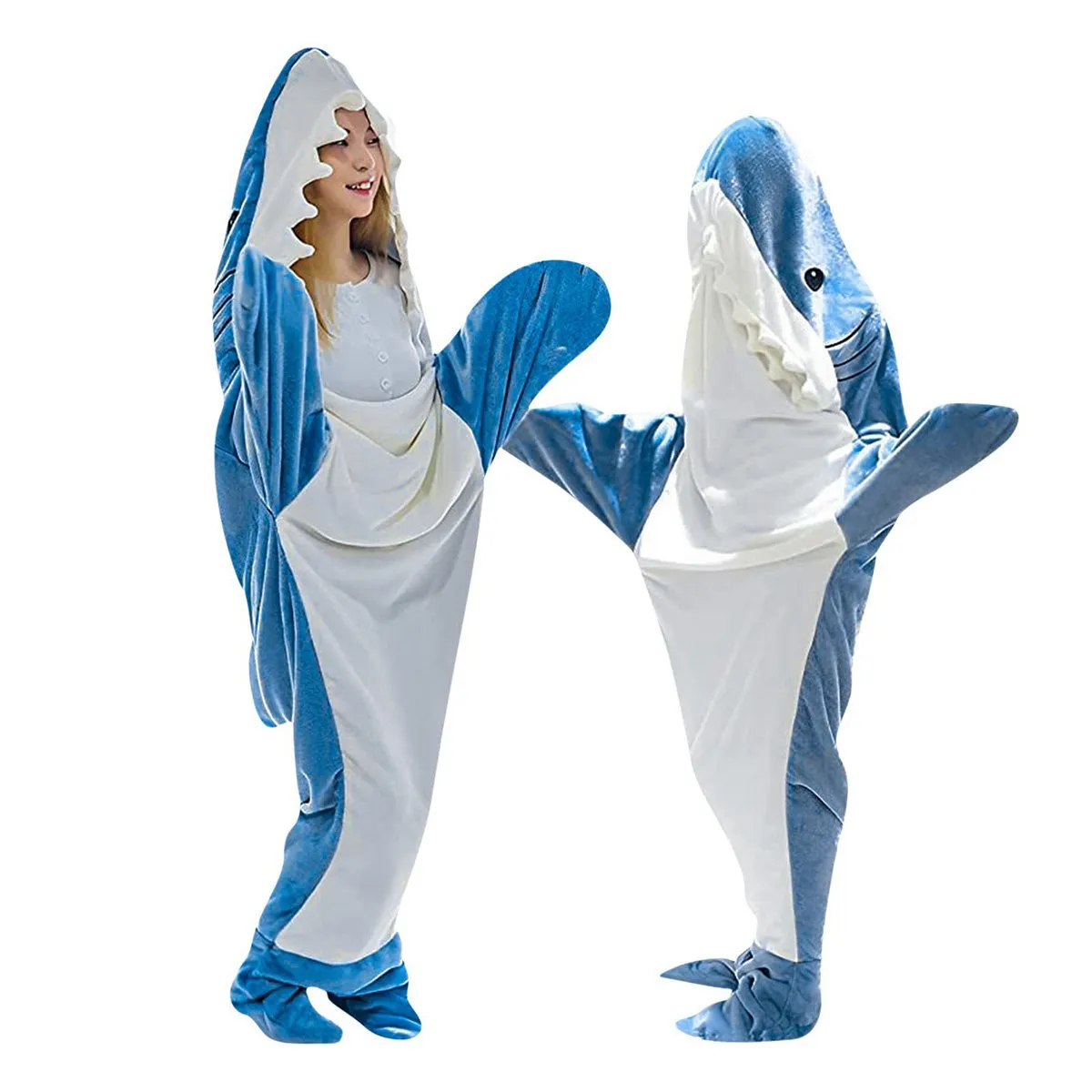 Flannel Shark Sleeping Bag Costume