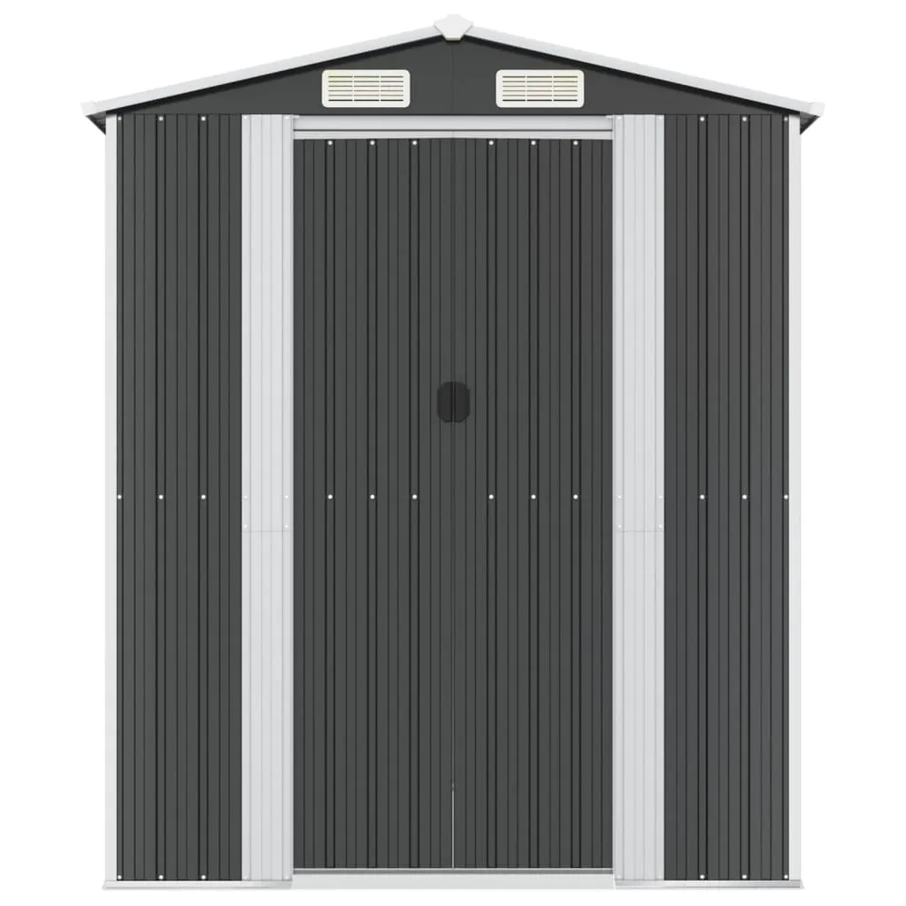 Garden Shed Anthracite 192x274x223 cm Galvanised Steel