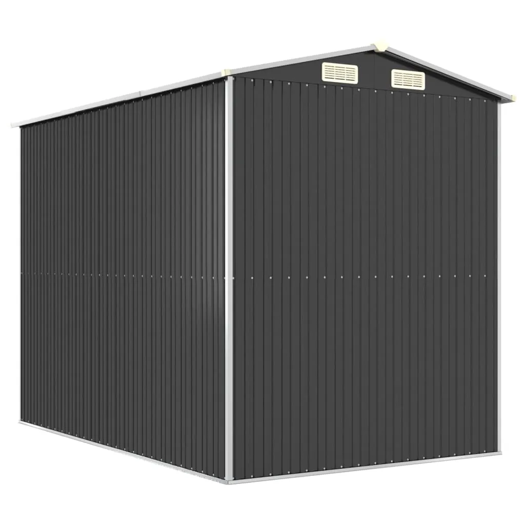 Garden Shed Anthracite 192x274x223 cm Galvanised Steel