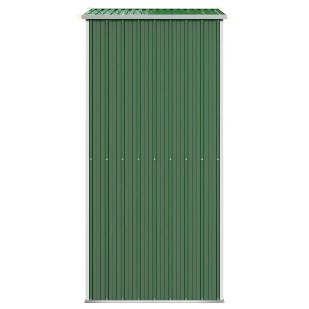 Garden Shed Green 192x108x223 cm Galvanised Steel