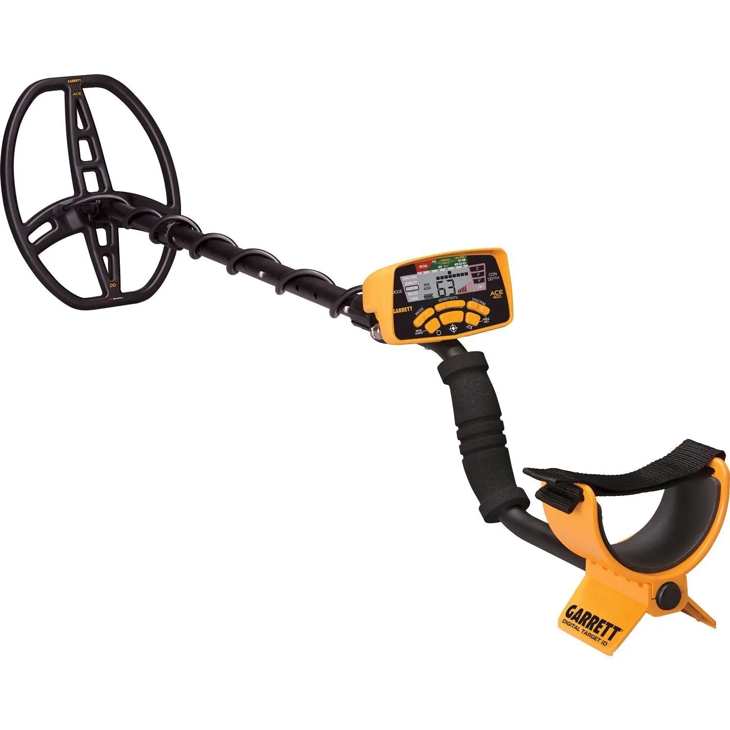 Garrett ACE 400 Metal Detector with DD Waterproof Search Coil and Pro-Pointer AT