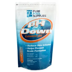 Pure Pool Supplies pH Down 5 Lbs. (pH Decreaser pH Minus Sodium Bisulfate) Pool Spa Balancer