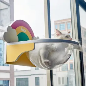 Rainbow Super Mary Space Capsule Cat Jumping Nest – The Ultimate Cozy Playground for Cats