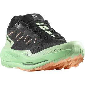 Salomon Pulsar Trail Shoes (Women's) Black / Green Ash / Cantaloupe