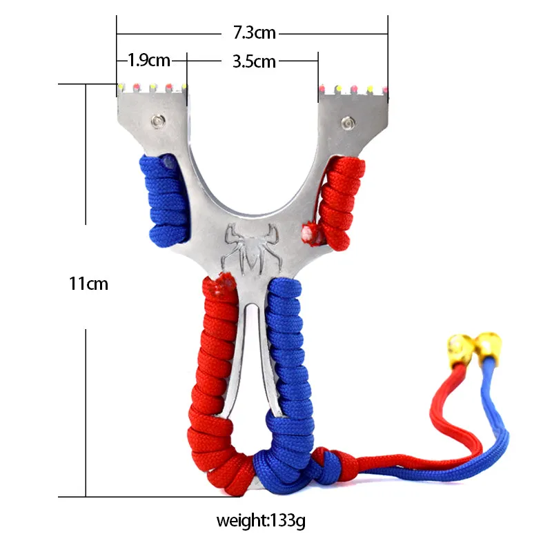 Spider Durable Alloy Slingshot For Outdoor Target Shooting