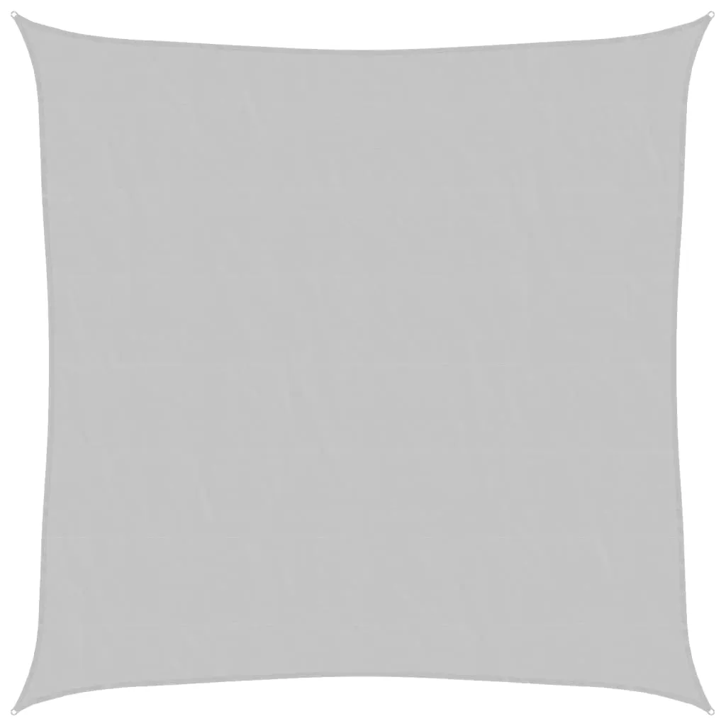 Sun Shade Sail Light Grey 3.6x3.6 m 100% Polyester Oxford