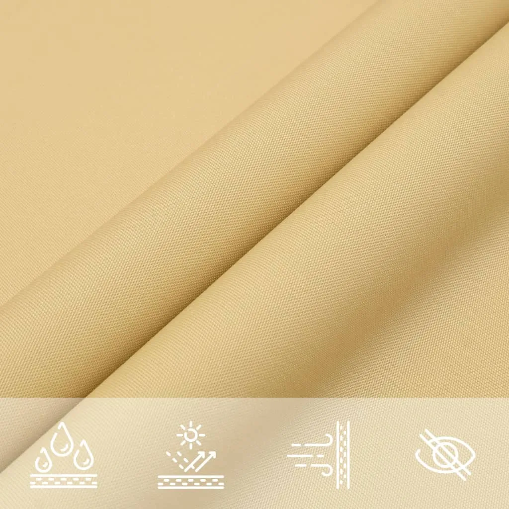 Sun Shade Sail Sand 3.5x2 m 100% Polyester Oxford