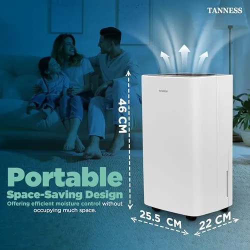 Tanness 12L Dehumidifier, Dehumidifiers For Home (New)