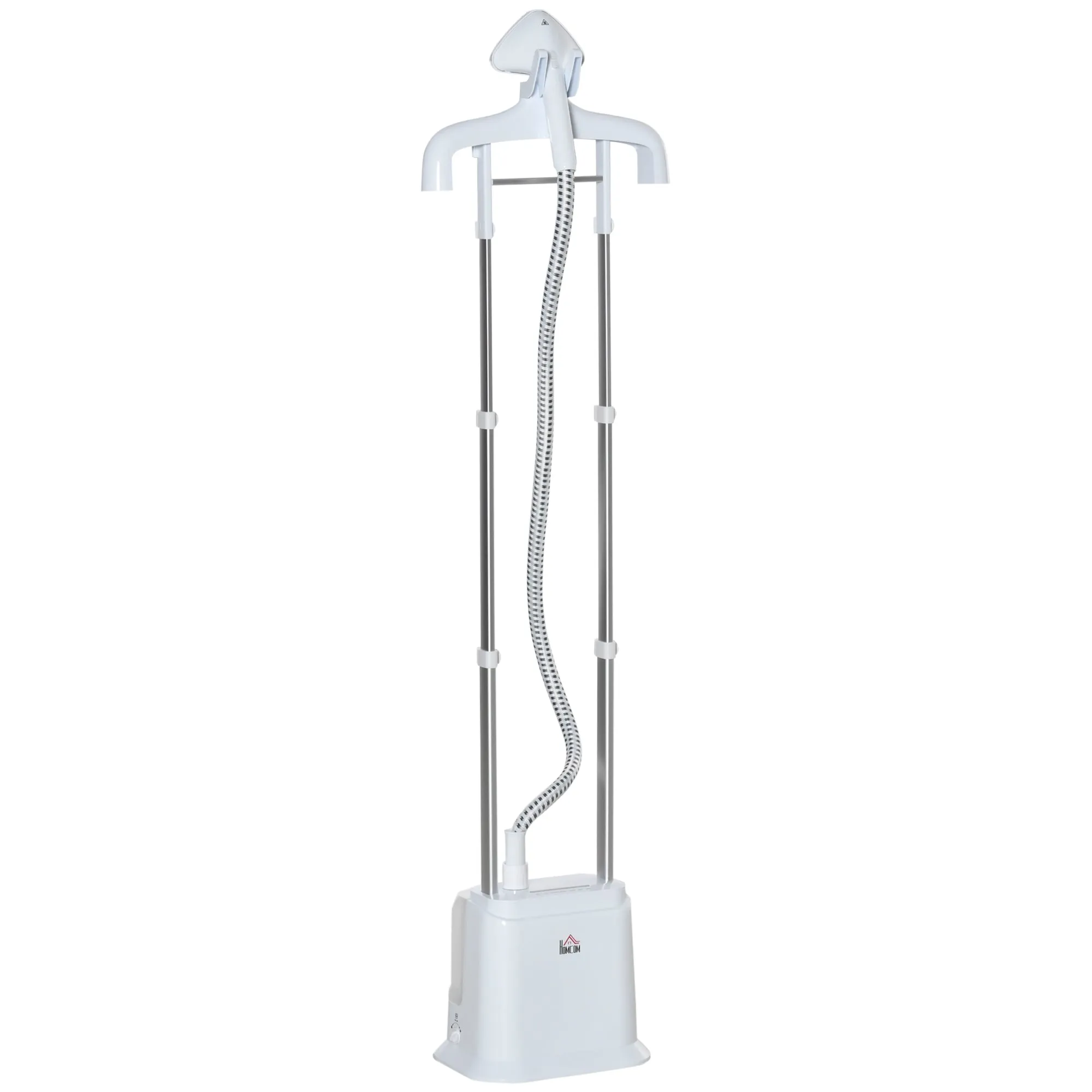 Upright Garment Clothes Steamer with 6 Steam Setting, 45s Fast Heat-up, 1.7L Water Tank and 45min Steamer, Wrinkle and Odour Remover, White