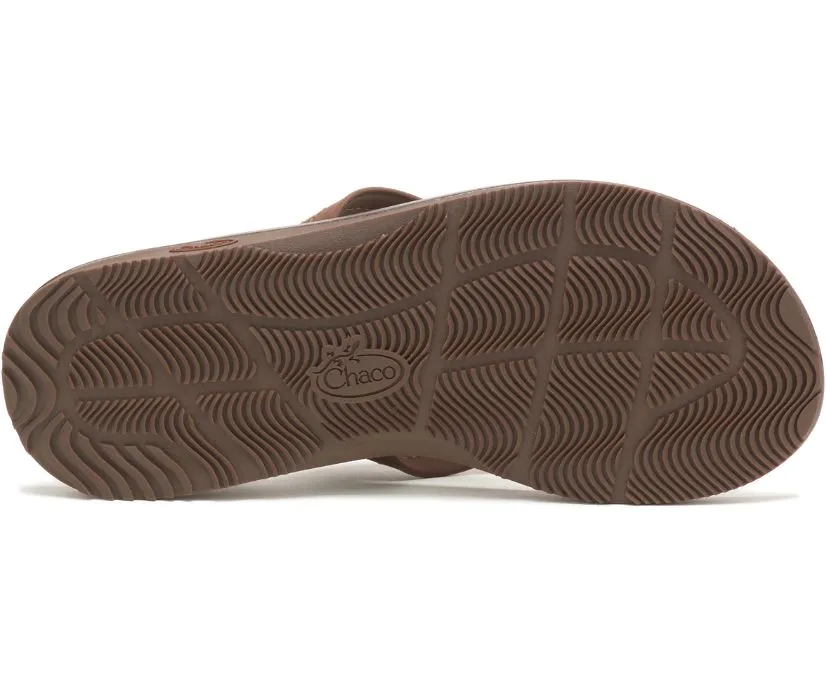 Women's Chaco Classic Leather Flip Color: Dark Brown